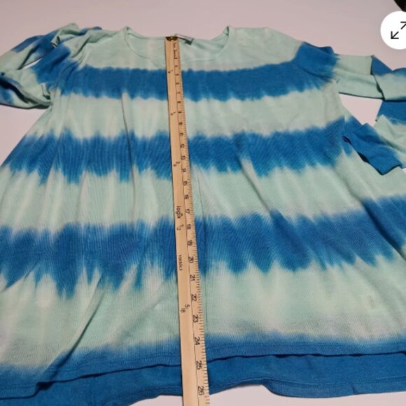 Fresh Produce Womens Med/LG Blouse Long Sleeve Flowy High Low Hem Top D24 - Picture 6 of 12